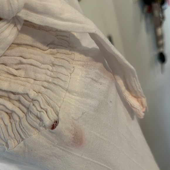 VINTAGE | Halter Mexican Vintage Cotton Gauze Embroidered Dress - Picture 15 of 16